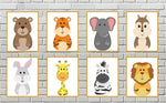 Nursery decor - downloadable animal prints
